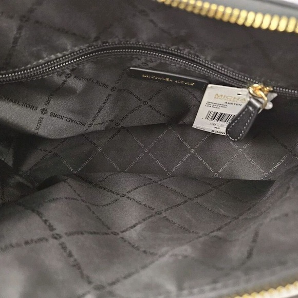 Michael Kors Austen Medium Pebbled Leather Satchel Handbag - Picture 7 of 8